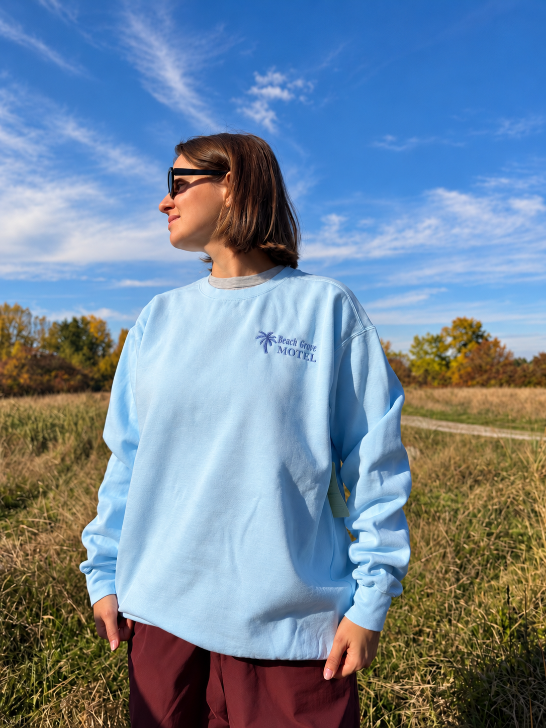 limited beach grove motel crewneck