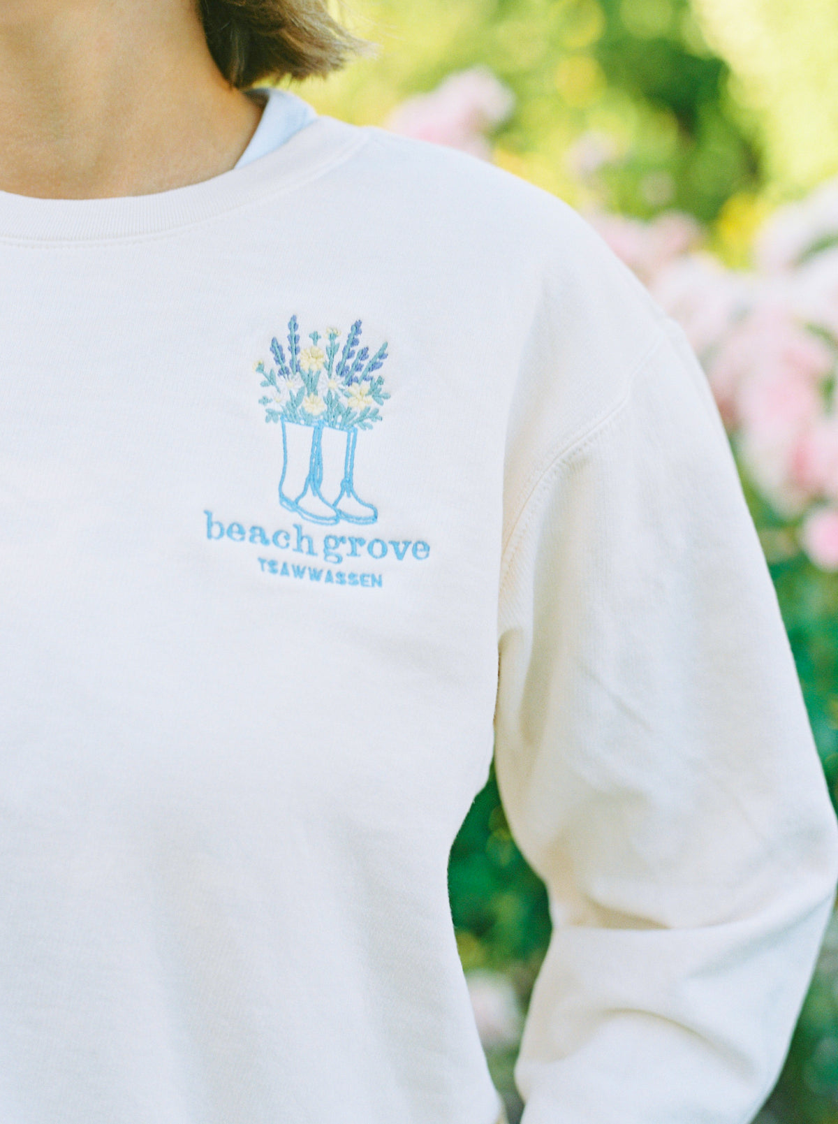 *imperfect* signature beige crewneck