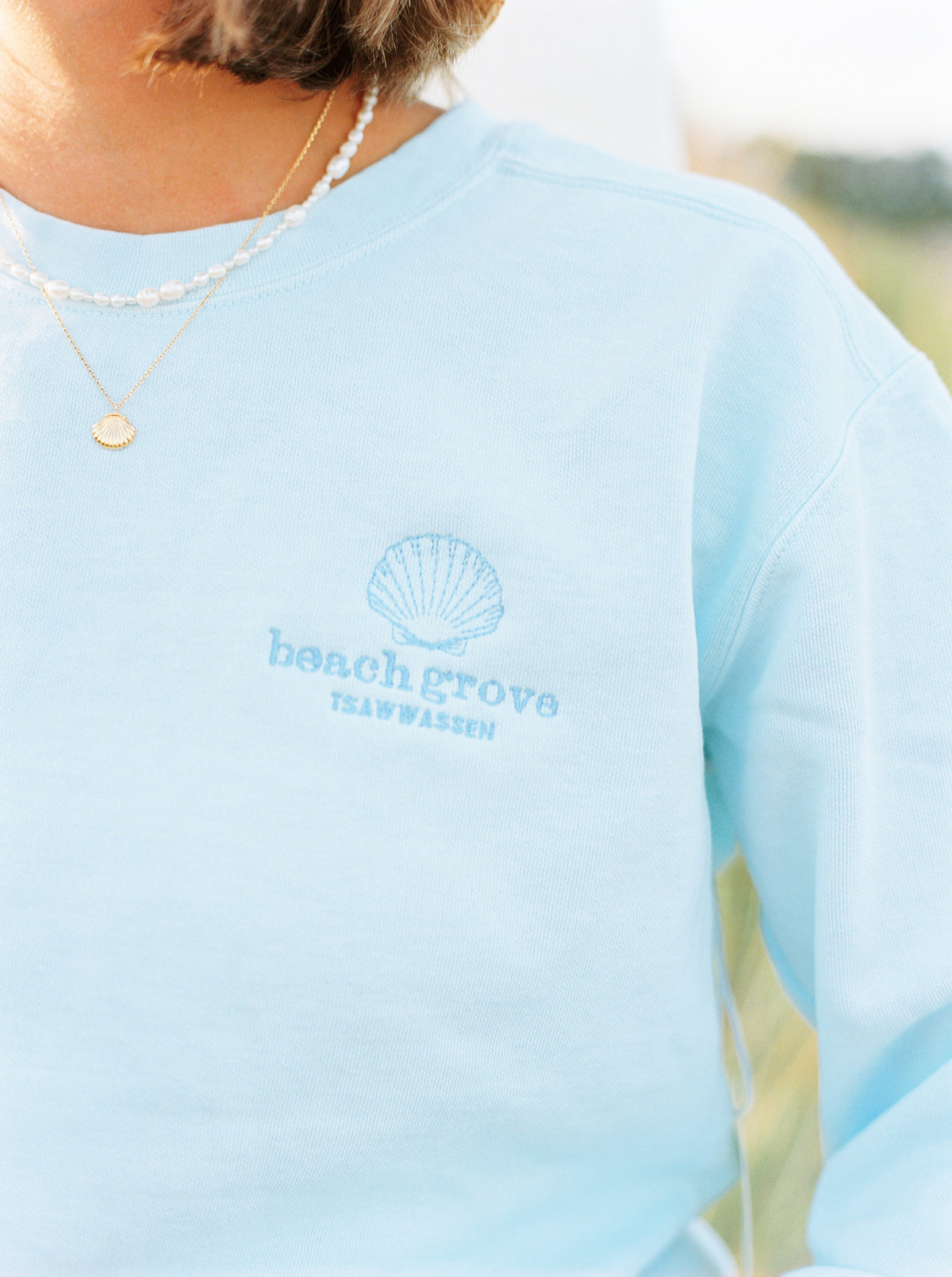 signature blue crewneck