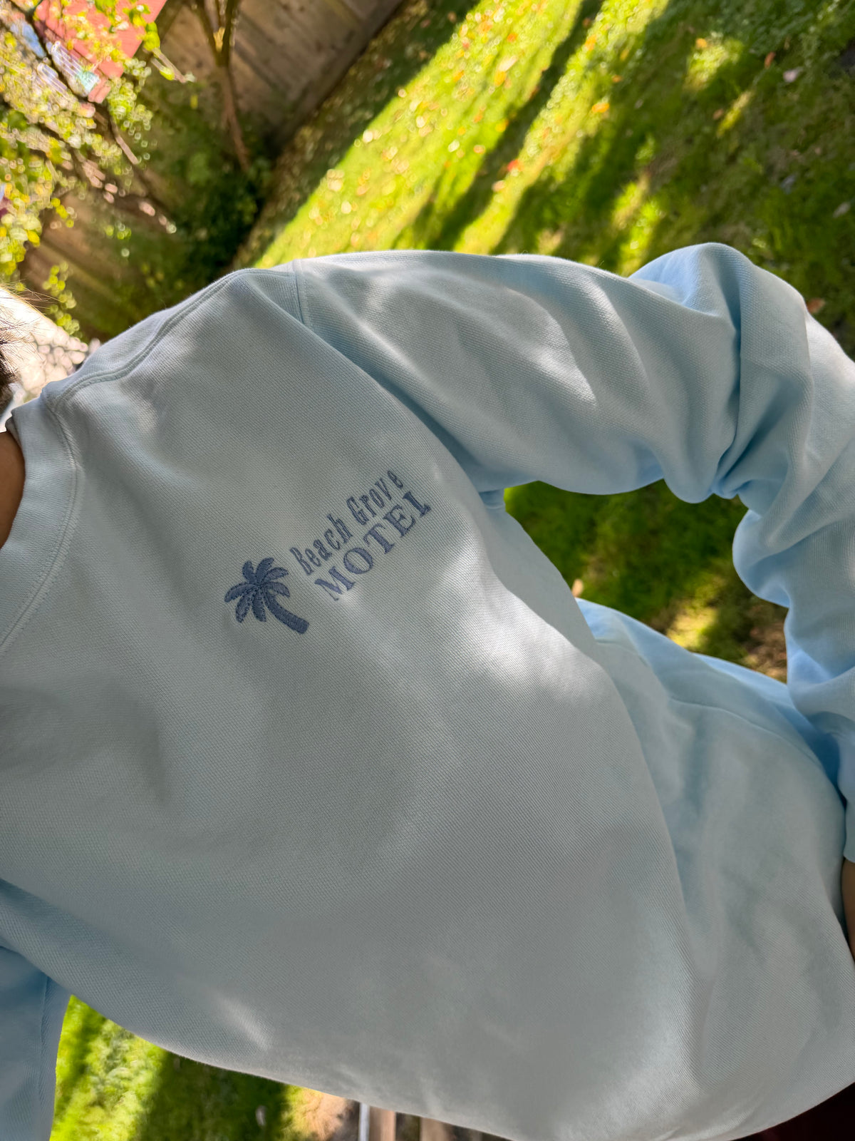 limited beach grove motel crewneck